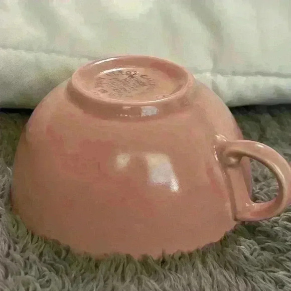 Vintage mcm coffee cup California Pottery pink - Picture 2 of 8